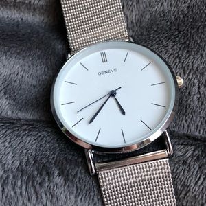 Geneve Silver Watch🖤